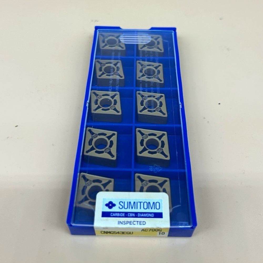Sumitomo CNMG543EGU Carbide Turning Insert AC700G Grade, 10-Pack